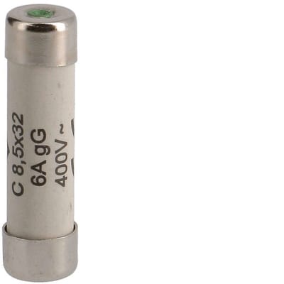 Hager Weber C-Type Cilindrische Zekering 6A 400V 8.5x32mm - L8532C06 [10 Stuks]