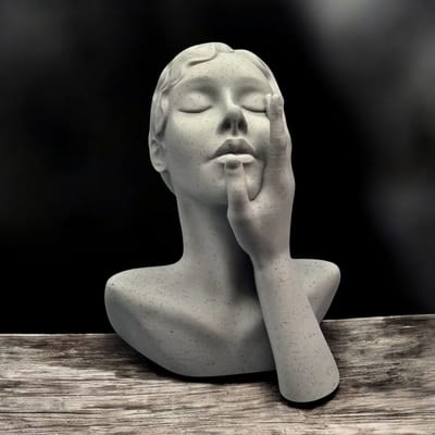 Layerzz - 3D geprint - kunstbeeld - Passion - huisdecoratie - stonelook - 15cm