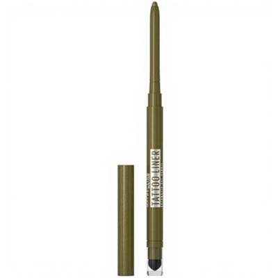 Maybelline New York Tattoo Automatic Liner Gel Pencil - Emerald Energy -poeder-in-gel formule voor zachte applicatie - oogpotlood met automatische puntenslijper - waterproof - tot wel 36 uur langhoudend - vlekt niet - groen
