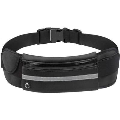 Hardloopriem Heuptas Grote Capaciteit Waterdicht Schokbestendig Heuptas Tas voor Buitensporten black
