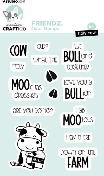 Clear stamps Holy cow - Friendz nr. 599