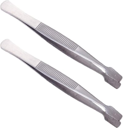 Stempel Pincet - Filatelie Tang - Stempels Verzamelen - Gladde Spade Tips - 105 cm - Zilver