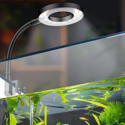 LED Aquarium Lamp voor 3.8 tot 38L Visbakken - Clip-On met USB, Volledig Spectrum, Dimbaar en Timerfunctie voor Optimale Verlichting