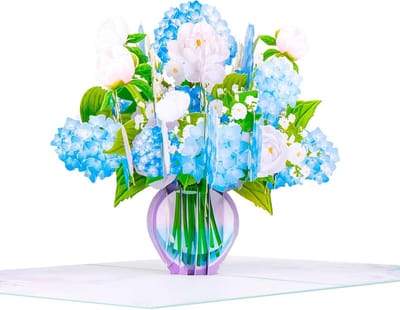 Luxe 3D Bloem Kaart voor Moederdag en Verjaardag - Pop-Up Bloemen Groeten