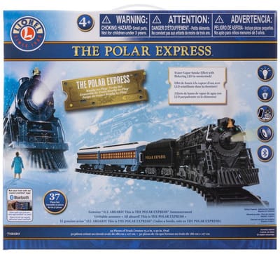 Treinset the polar express ready to play 186x127cm zwart/blauw Lion...