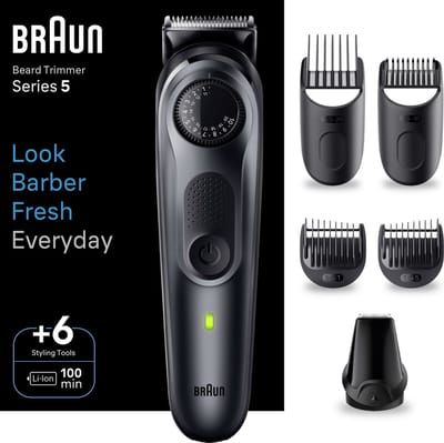 Braun Baardtrimmer - Series 5 - BT5450 - Trimmer Voor Heren met Stylingtools en 100 Minuten Gebruiksduur