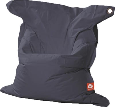 Whoober rechthoek zitzak St. Tropez XL outdoor antraciet - Wasbaar - Voor binnen en buiten