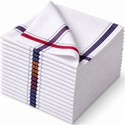 Luft Zakdoeken heren 100% katoen - 14 stuks - 40x40cm - Herbruikbare - Boeren zakdoek - Voor volwassenen