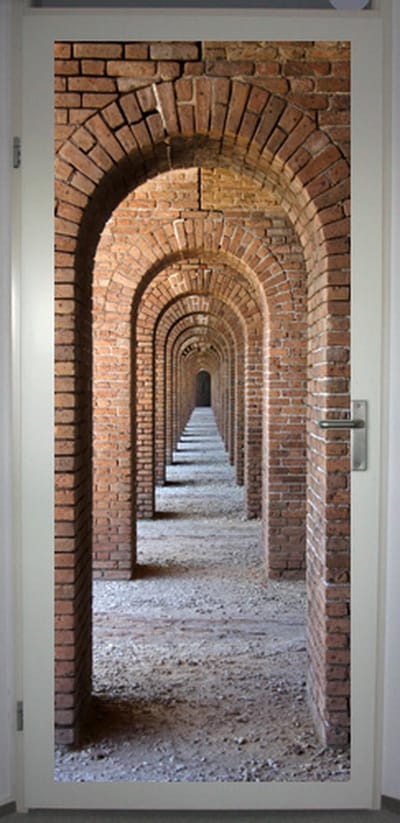 Deurposter 'Eindeloos 1'- deursticker 75x195 cm