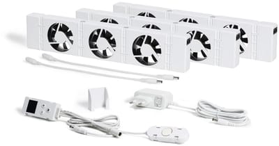 Ventilator Set voor Radiator met Sensor - Sneller Verwarmen en Energie Besparen
