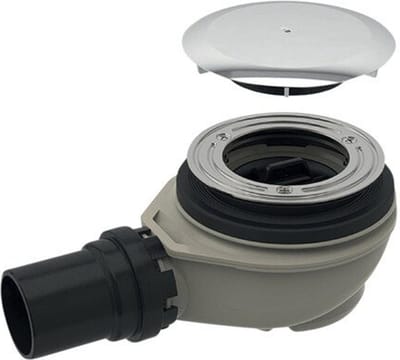 Geberit douchesifon - voor douchebak - met afvoeropening D - 90mm - voor douchebak - zonder overloop - verchroomd chroom