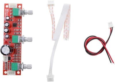 Audio Voorversterker - Tone Board - Muziek Luisteren - Dubbel Kanaal - 90x23mm - Multicolor