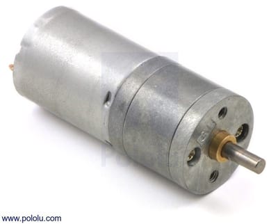 34:1 metalen gearmotor 25D x 52L mm HP 12V Pololu 3204