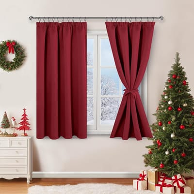 Verduisterende Gordijnen Set van 2 - Thermisch & Ondoorzichtig - Geschikt voor Woonkamer en Slaapkamer - 137x117 cm