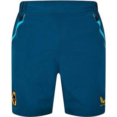 Castore Heren Wolves Voetbalkorte Broek (Bay Green)