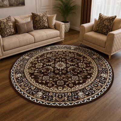 Muratap Nain klassiek rond vintage oosters vloerkleed 240 cm rond
