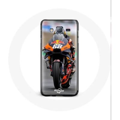 Hoesje - Samsung - Galaxy J3 2016 - Flexibel - Moto GP - Wit