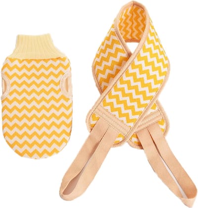 Peelinghandschoen - Geel - 2-in-1 Exfoliërende Handschoenen met Rugschrobber - Voor Peeling & Body Scrub