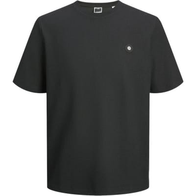 Jack & Jones T-shirt Jcopuffer Tee Ss Crew Neck Smu 12267072 Black/structure Mannen Maat - L