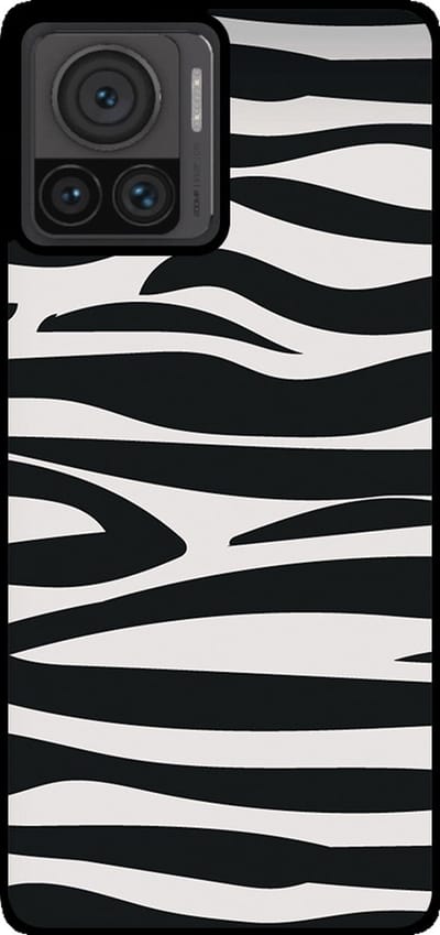 Smartphonica Telefoonhoesje Geschikt voor Motorola Edge 30 Ultra / Moto X30 Pro 5G met zebra opdruk - TPU backcover case zebra design - Zwart Wit geschikt voor Motorola Edge 30 Ultra;Motorola Moto X30 Pro 5G