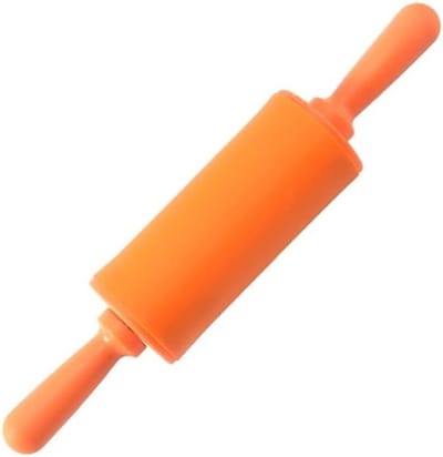 Deegroller siliconen - Bakgereedschap fondant - Koekjes bakken - Ergonomisch handvat - 23x42 cm - Oranje