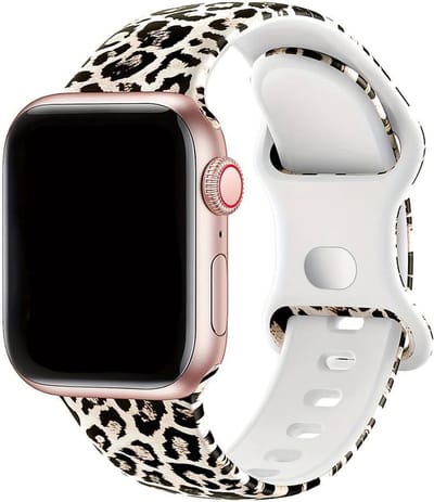 Innerlight® Sport - Panterprint - 38/40/41mm - OneSize - Siliconen bandje geschikt voor Apple Watch - Geschikt als Apple Watch bandje voor Series 1/2/3/4/5/6/7/8/9/10 42mm/11 42mm/SE