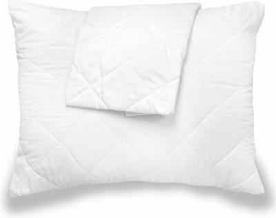 Gewatteerde Kussensloop Katoen Wit/Creme - 60x70 - Antibacteriëel kussensloop - Kussen Beschermer - kussensloop Met rits - Gewatteerde Kussensloop - Kussenbeschermer - Kussenslopen