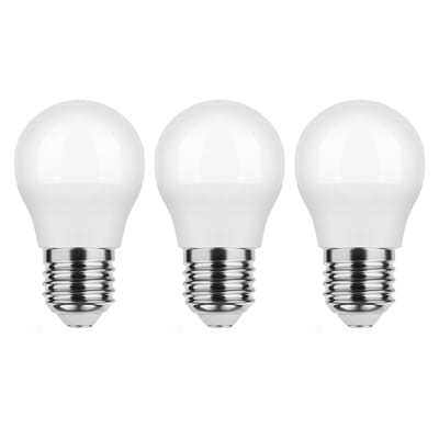 Modee E27 LED Lamp 7W - 700lm - 6000K - Daglicht Wit - LED Globe Mini P45 - Vervangt 54W Halogeen Gloeilamp - 3 stuks