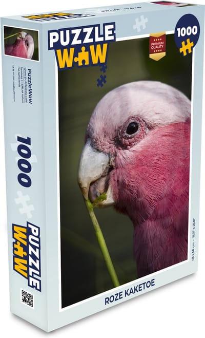 Puzzel Roze kaketoe - Legpuzzel - Puzzel 1000 stukjes volwassenen