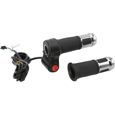 1 Paar Draaigashendels Fiets Scooter Gashendel Handvat Snelheidsregeling voor Elektrisch black