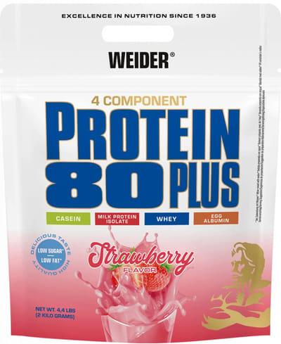 Weider 80 Plus Eiwit 2000 g aardbei