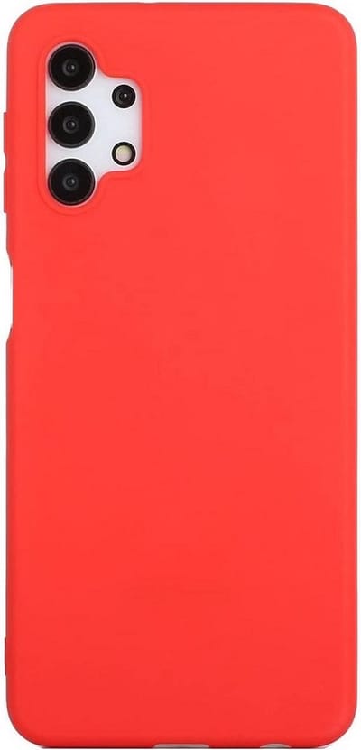 LuxeBass Hoesje geschikt voor Samsung Galaxy A32 5G - Anti Scratch - Silicone case - Kunststof - Soft cover - Rood