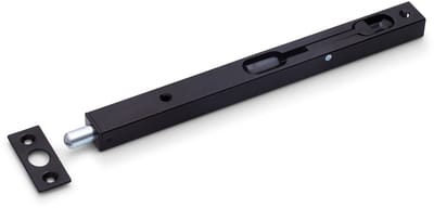 Kantschuif - Zwart - Staal - Dulimex - Dulimex bascule staal, 20 mm breed, recht 220 mm zwart gelakt