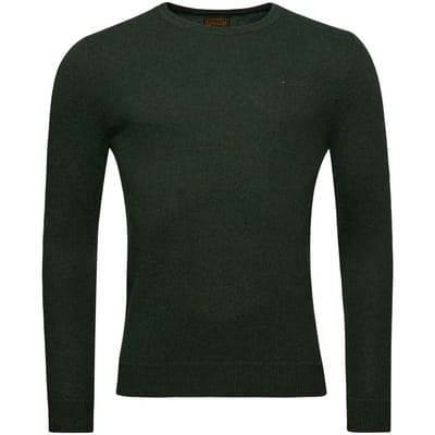 Superdry Essential Slim-fit Trui met Ronde Hals Groen Grootte: S