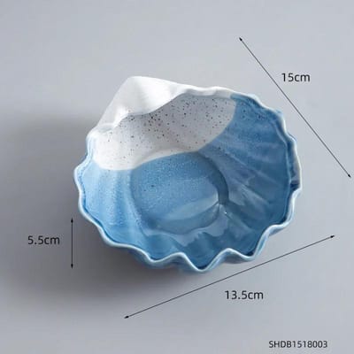 Décoration de Maison Moderne Coquillage Assiette à Bijoux Récipients de Rangement Céramique Organisateur de Maquillage Bijoux Décoration de Chambre Nordique Accessoires Cadeau gray