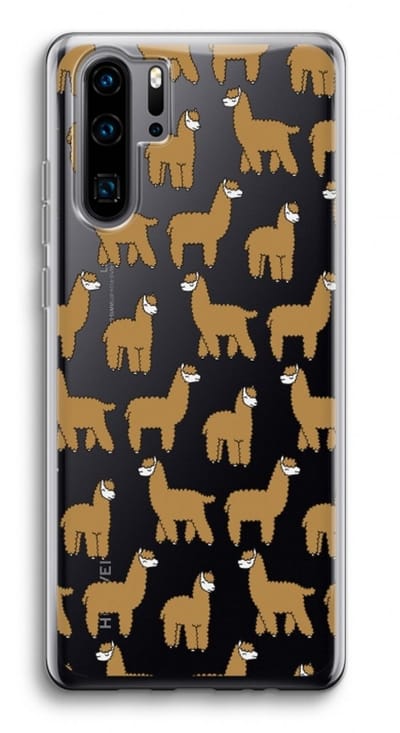 Case Company® - Hoesje geschikt voor Huawei P30 Pro hoesje - Alpacas - Soft Cover Telefoonhoesje - Bescherming aan alle Kanten en Schermrand