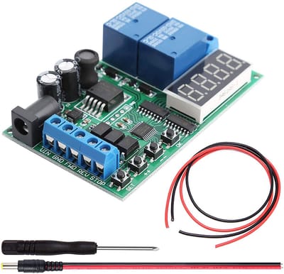 Motor Vooruit/Achteruit Regelaar met Tijdvertraging - DC Controller Module