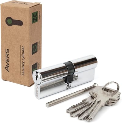 Sluitcilinder Veiligheidsslot - Deurslot Cilinder - Huis Beveiligen - 120.000 Cycli - 90 mm (45/45) - Chroom