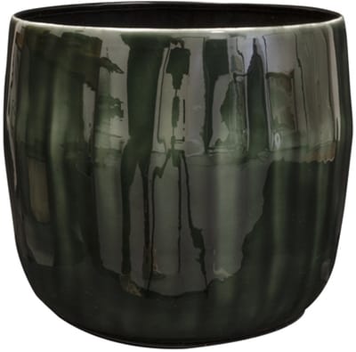 Ter Steege Bloempot Metaal Pine-Groen-Multicolour D 24 cm H 21 cm