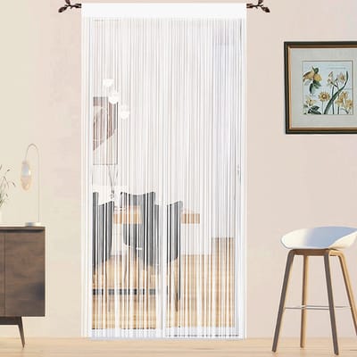 Unyqoos® Insectenwerende Deurgordijn met Multifunctionele Toepassingen voor Binnen- en Buitengebruik - 90x200 cm, Wit