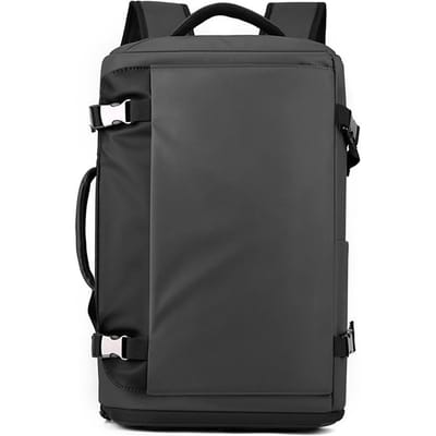 Sac à dos grande capacité pour homme Sac à dos de voyage mode pour femme Tendance Haut de gamme Léger Imperméable Sac pour ordinateur portable Sac d'école grise