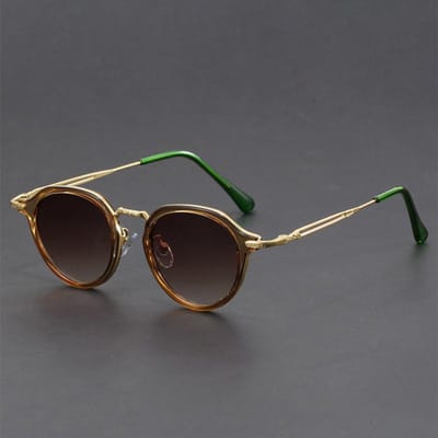 Trendy Ronde Zonnebril voor Mannen Vintage Merk Design Meerkleurig Buiten Zonnebrillen voor Rijden Mode Zonnebrillen