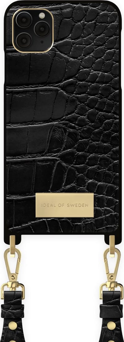iDeal of Sweden Atelier Necklace iPhone 11 Pro Max / XS Max Black Croco