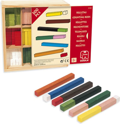 Jumbo Goula - Counting sticks 10x10 in wooden box