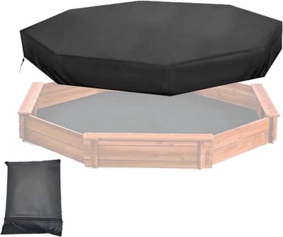 Zandbak Afdekking - Zandbakhoes Buiten - Zandbak Beschermen - Waterdicht Oxford Stof - 214 x 198 cm - Zwart