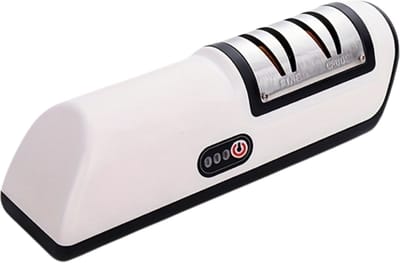 Livano Elektrische Messenslijper - Messenslijper Elektrisch - Messenslijpmachine - Doortrekslijper - Slijpsteen - Knife Sharpener - Sharpening Stone - Electric Knife Sharpener - Keukengadget