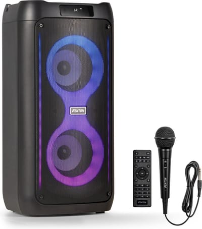 Partybox - Fenton Core80 - Bluetooth speaker draadloos - Draagbare speaker met lichteffecten en accu