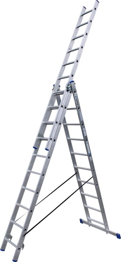 Alumexx - ladder 3-delig - 3x10 - Grijs