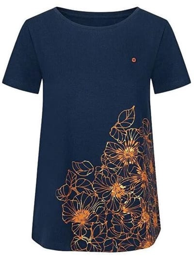 Dames T-shirt Loap Abana Blauw - XS