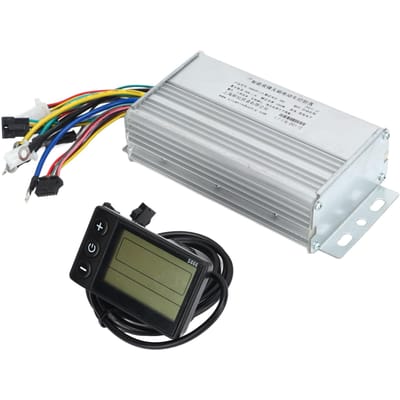 Ensemble Contrôleur Vélo Électrique Contrôleur Sans Balais Panneau d'Affichage LCD S866 Étanche pour Moteur 1000W 48V gray